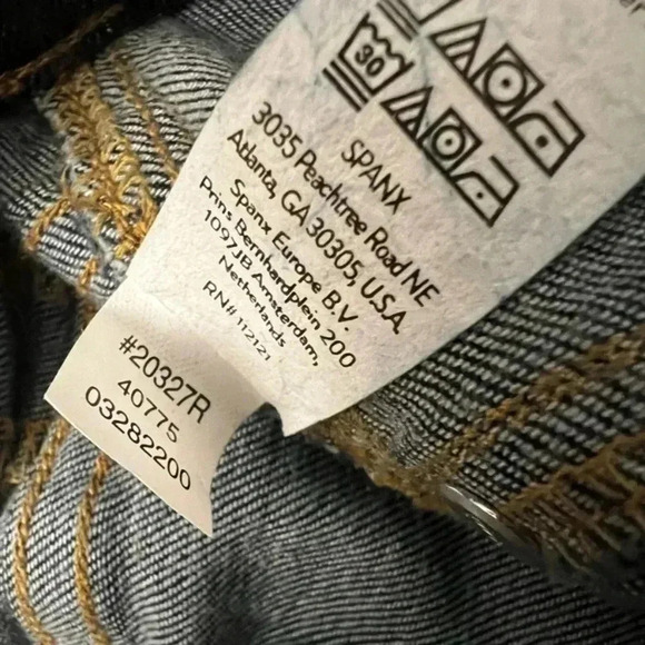 SPANX Flare Jeans Pull On Dark Wash Midnight Blue Plus Size 1X - Picture 15 of 16